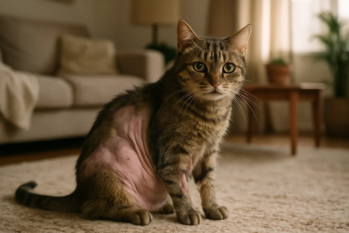 Gatto perde pelo comportamento: spiegazioni