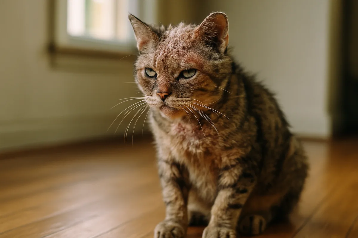 Gatto perde pelo e ha croste: cosa sapere
