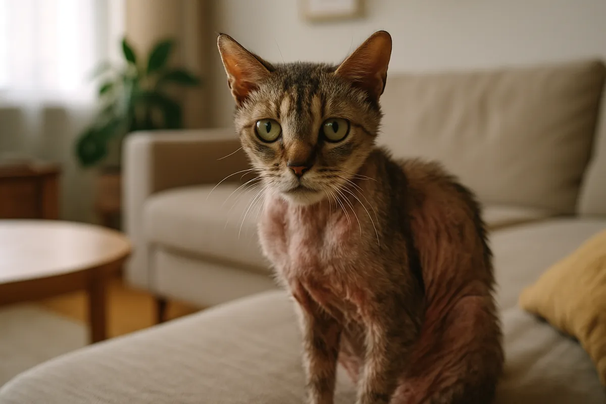 Gatto perde pelo e non mangia: cause