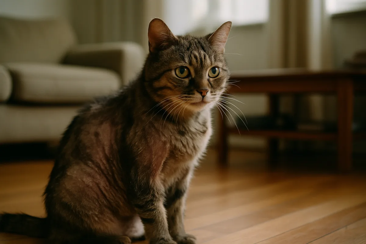 Gatto perde pelo e si lecca: cause