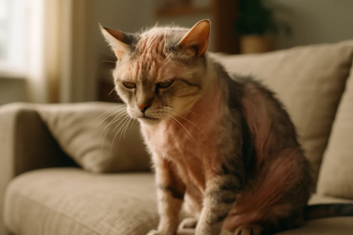Gatto perde pelo stress: cause e rimedi